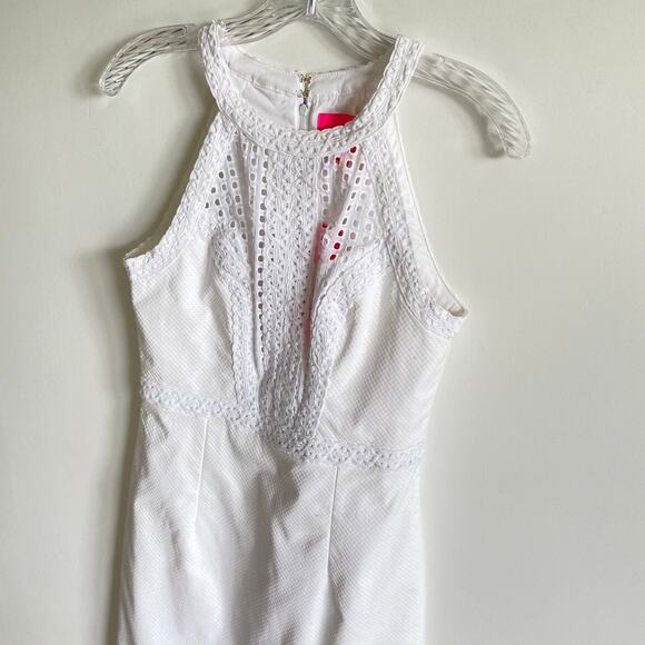 NWT Lilly Pulitzer White Charlize Stretch Shift Dress - Picture 4 of 7